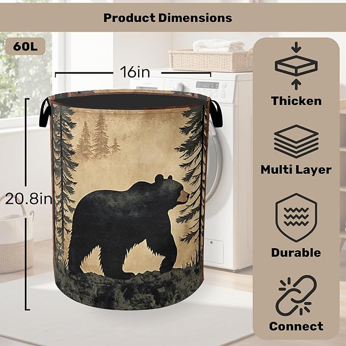 Bear Mountain Laundry Basket - Image 2