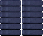 White Classic Luxury Cotton Washcloths 13x13 Inch - Image 2
