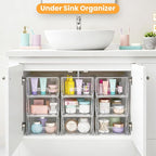 4 Pack Stackable Storage Drawers, Plastic Organizers Bins, Drawers Storage - Image 6