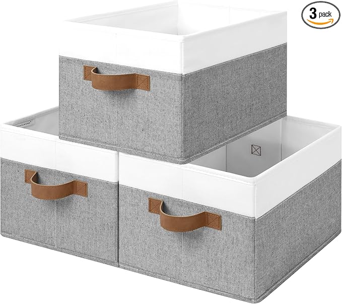 StorageWorks Fabric Shelf Baskets, Closet Organizers and Storage Basket by StorageWorks