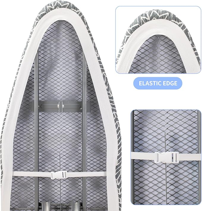 BNDX Ironing Board Cover and Pad 18" x 49" – Scorch-Proof, Tension Fit - Image 4
