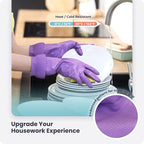 FMP Brands 3/6/12/60 Pairs 15 Inch Extra Long Rubber Dishwashing Gloves - Image 2
