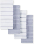 KitchenAid Albany Kitchen Towel 4-Pack Set, Lavender Cream/White by KitchenAid