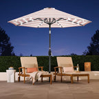 Best Choice Products 10ft Solar Polyester LED Lighted Patio Umbrella w/Tilt Adjustment and UV-Resistant Fabric - Image 5