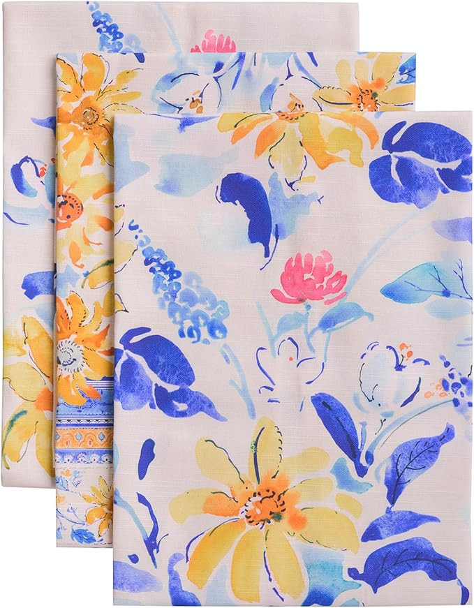 Maison d' Hermine Kitchen Towels Set of 3 100% Cotton 27.50" x 20" Reusable by MaisondHermine