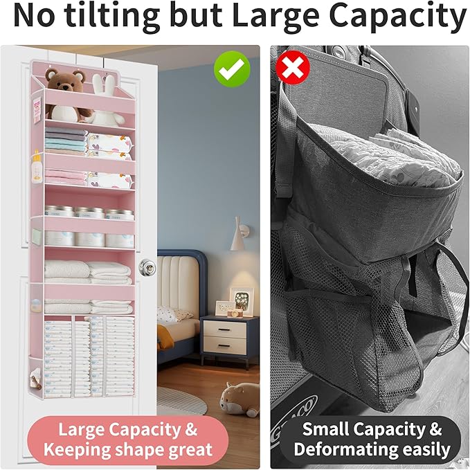 1 PC Pink Over the Door Organizer - Image 2