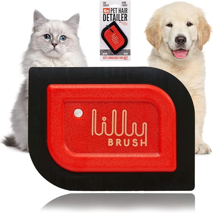 Lilly Brush Mini Pet Hair Detailer | Reusable Fur Remover by LillyBrush