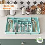 Lifewit Utensil Organizer for Kitchen Drawer, Expandable Cooking Silverware Tray - Image 9