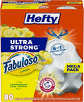 Hefty Ultra Strong 13 Gallon Trash Bags, Tall Kitchen Trash Bags 13 Gallon Size by Hefty