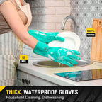 COOLJOB 18 Mil Chemical Resistant Nitrile Gloves 13" Long, Resist Household Acid - Image 6