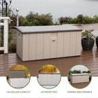 LIFETIME 60254 Heavy-Duty Outdoor Storage Deck Box, 150 Gallon, Desert Sand/Brown - Image 3
