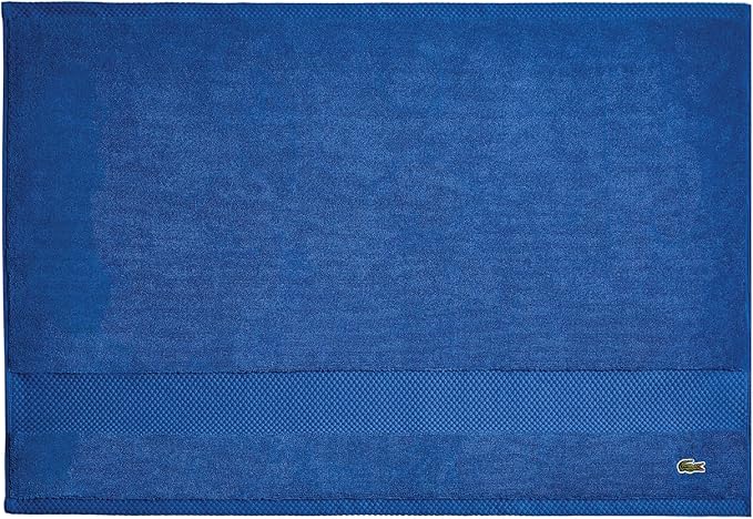 Lacoste Heritage 100% Supima Cotton Tub Mat, Surf Blue, Premium Super Soft Bath by LACOSTE