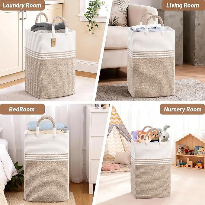 Laundry Basket Hamper, Blanket Storage, Dirty Clothes Hamper - Image 9