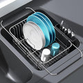 Apartment RV Small Dish Drainer Drying Rack Over The Sink In Stainless Steel by JASIWAY