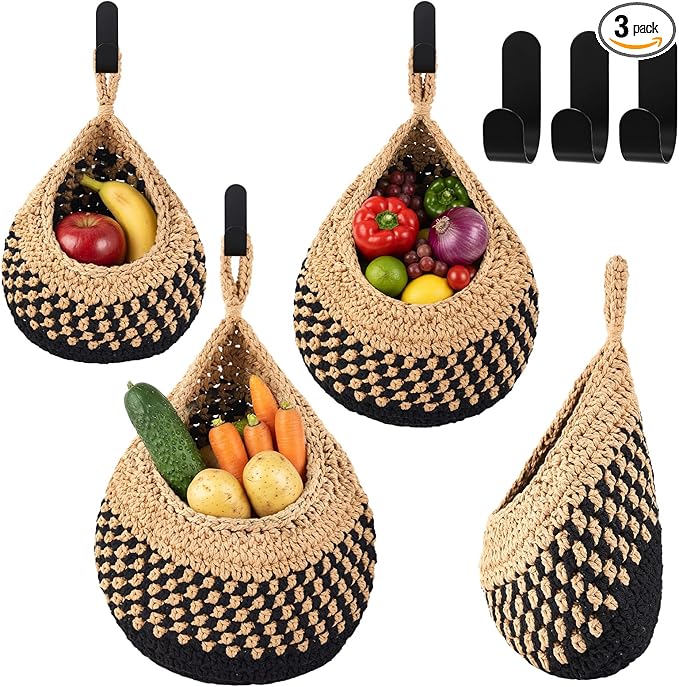 Honeydak Boho Decor Hanging Wall Baskets by Honeydak
