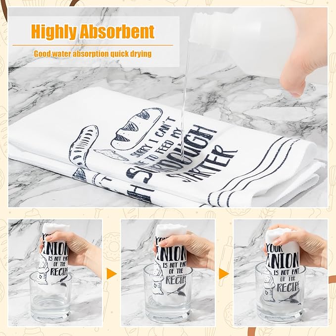 R HORSE Funny Baking Kitchen Dish Towels - Image 3