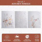 Maison d' Hermine Kitchen Towels Set of 3 100% Cotton 27.50" x 20" Reusable - Image 2