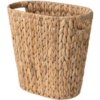 StorageWorks Wicker Waste Basket, Handwoven Water Hyacinth Trash Can by StorageWorks