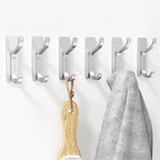 niffgaff Wall Hooks for Coat and Towel: 13lb Adhesive Door Hanger Stick On - Image 9
