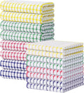Kitinjoy Cotton 16 Pack Kitchen Towels and Dishcloths Sets, 16 x 25 Inch & 12 X by Kitinjoy