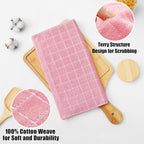 Homaxy 100% Cotton Terry Kitchen Dish Cloths, Ultra Soft and Absorbent Dish - Image 2