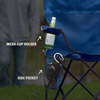 Coleman Portable Camping Chair with 4-Can Cooler, Cushioned Seat & Back with Side Pockets & Cup Holder, Carry Bag Included, Great for Camping, Tailgating, Firepits, Patio, & More - Image 7