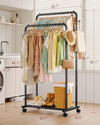 Clothes Rack - Double Rods Clothing Rack - Image 2
