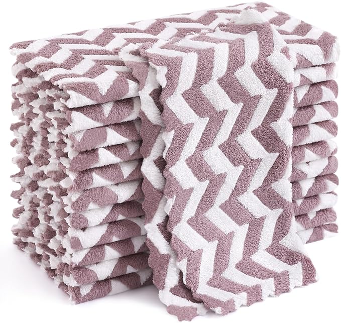 Homaxy 12 Pack Kitchen Dish Cloths, Ultra Soft and Absorbent Dish Towels by Homaxy