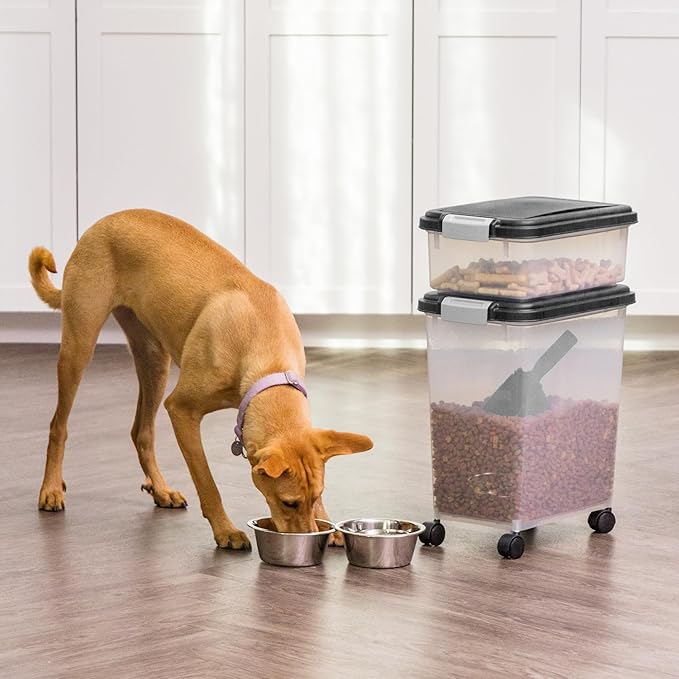 IRIS USA Dog Food Storage Container, 30 lbs & 11 lbs Combo, Cat Food Storage - Image 9