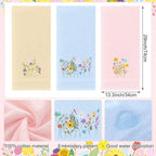 Wildflower Hand Towels Farmhouse Pink Blue Yellow Wildflower Bathroom Decor - Image 2