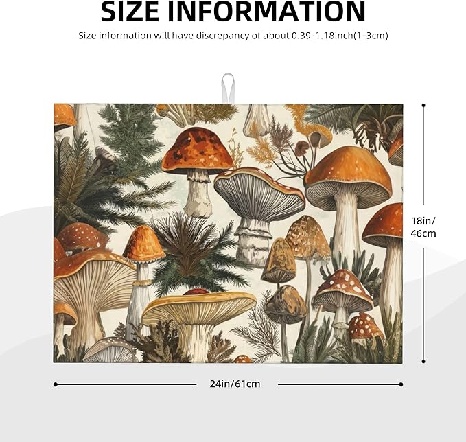 Mushroom Forest Dish Drying Mats - Image 2