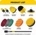 Holikme 11 Piece Drill Brush Attachment Set Scouring Pads Power Scrubber Brush - Image 6