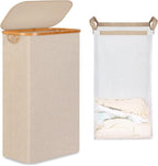 65L Slim Laundry Hamper, Narrow Laundry Basket by iEGrow