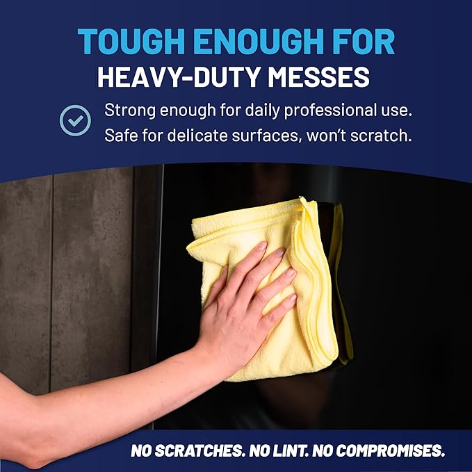 Microfiber Wholesale MW Pro 16x16 Commercial Cleaning Rags - Image 6