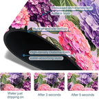 Colorful Hydrangea Kitchen Sink Splash Guard Faucet Mat Purple Pink Hydrangea - Image 3