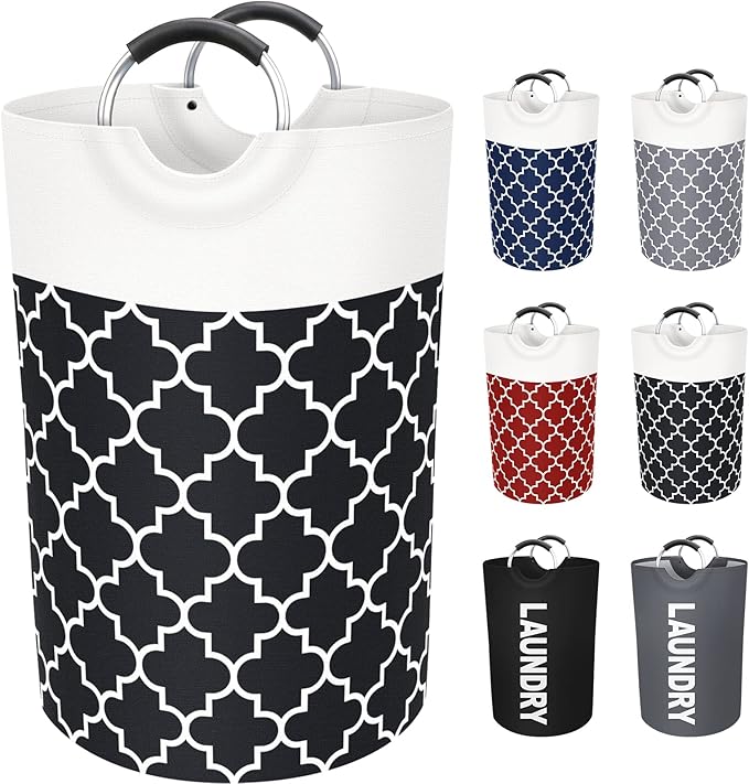 Large Laundry Basket Laundry Hamper Bag Washing Bin Clothes Bag Collapsible Tall by Fabspace