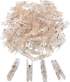 100 Pieces Clear Plastic Utility Paper Clip, Photo Paper Peg Pin, Clothes Line by Aylifu