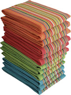Simpli-Magic 79335 Kitchen Dish Towels, 16x27 Inches, Salsa Stripe, 8 Pack by Simpli-Magic