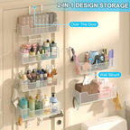 Over The Door Organizer, Metal Hanging Door Organizer - Image 5