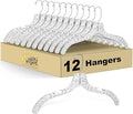Quality Clear Plastic Hangers 12 Pack by QualityHangers
