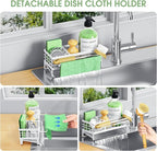 Self-Draining Kitchen Sink Caddy, Rustproof Non-Slip Sponge Holder - Image 6