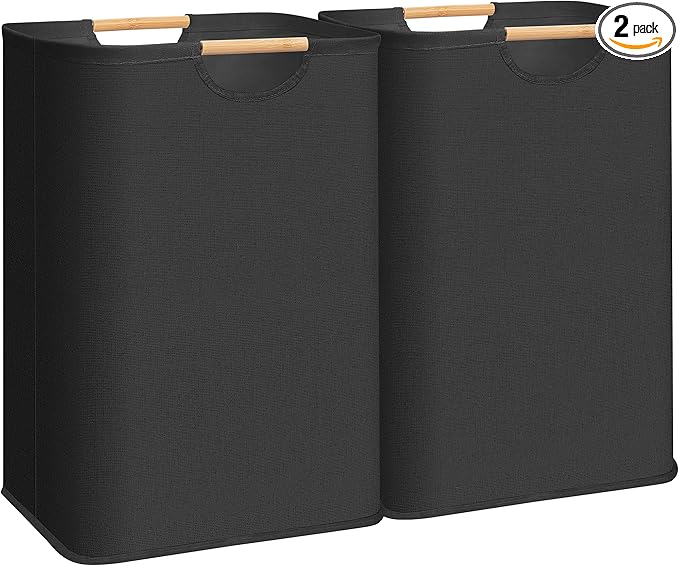 STORAGE MANIAC 2-Pack Large Laundry Hamper, 80L Collapsible Laundry Basket by STORAGEMANIAC