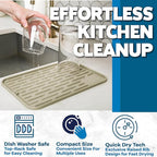 Large Silicone Dish Drying Mat for Kitchen Counter or Under Sink, Waterproof - Image 3