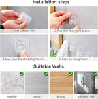 DELITON Clear Cute Storage Hooks, 10 Pack, Adhesion - Image 7