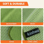 KinHwa Kitchen Washcloths for Dishes Absorbent Microfiber Dish Cloths Quick Dry - Image 7
