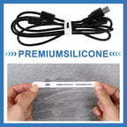 42 Pcs Silicone Cable Ties Reusable Cord Organizer Adjustable Data Cable Wraps - Image 3