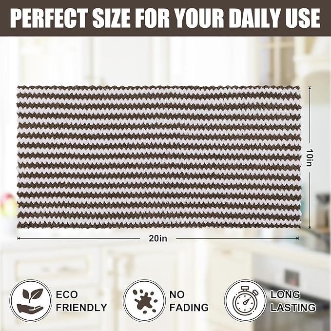 Homaxy Kitchen Towels, Ultra Soft and Absorbent Dish Towels, Reusable Fast - Image 5