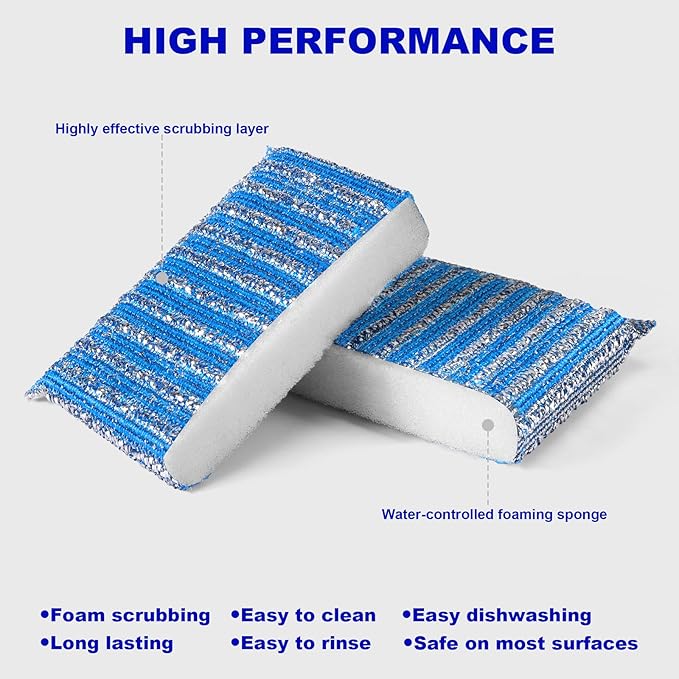 Premium 12-Pad Sponges Kitchen - Image 2