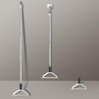 47“ Adjustable Long Handle Carpet Rake Pet Hair Remover, Reusable Large Metal - Image 5