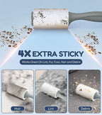 4X Extra Sticky Lint Roller for Pet Hair, Lint Rollers 315 Sheets Mega Value Set - Image 2